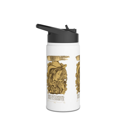 Personalized Initial Quote Golden Girl Stainless Steel Water Bottle