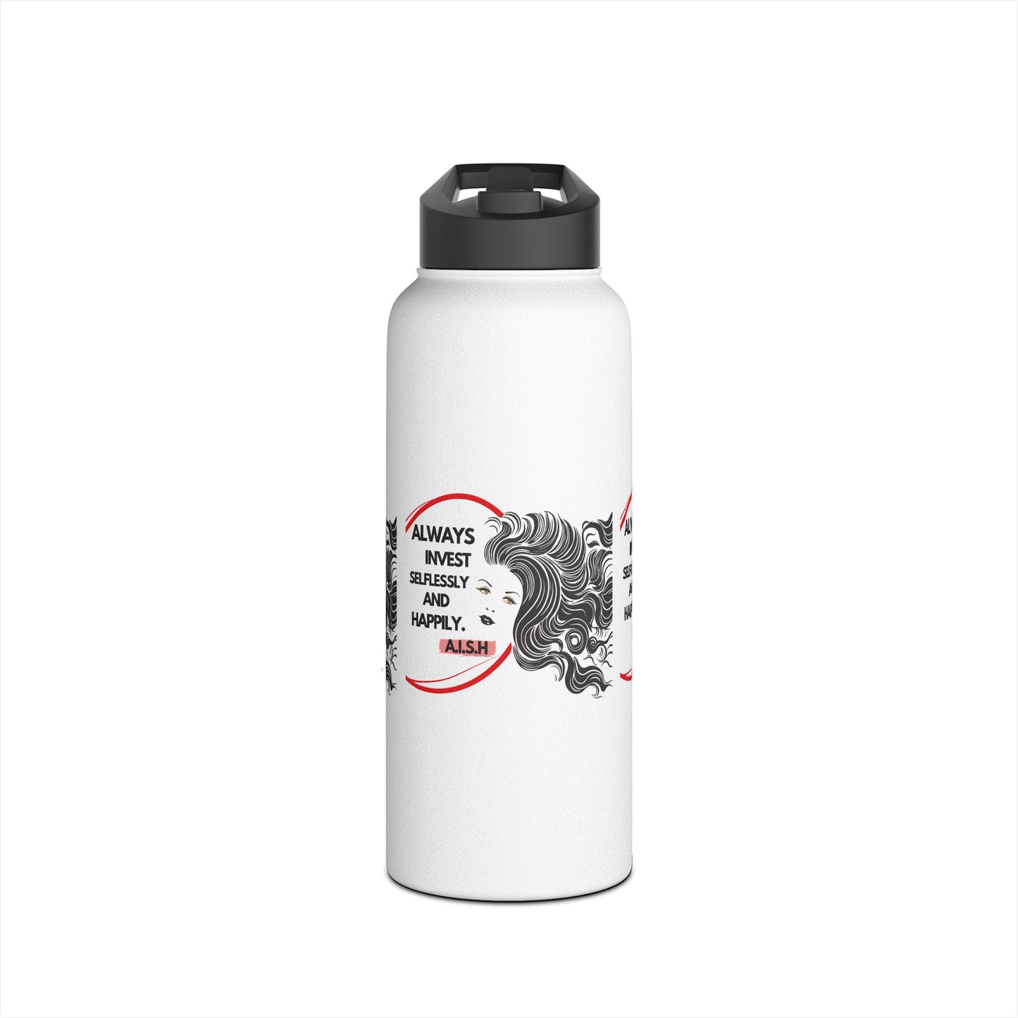 Personalized Initial Quote Inspirational Girl Stainless Steel Water Bottle