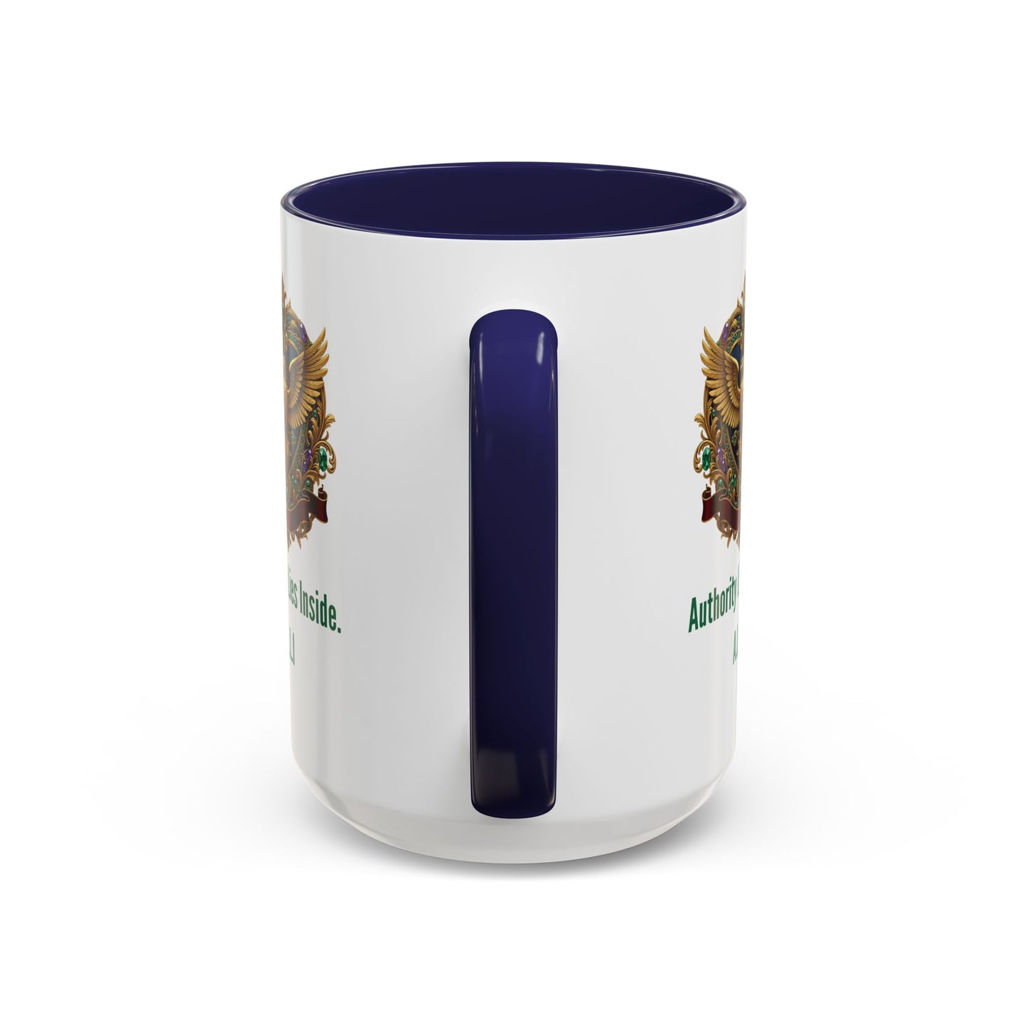 Personalized Initial Eagle Accent Coffee Mug