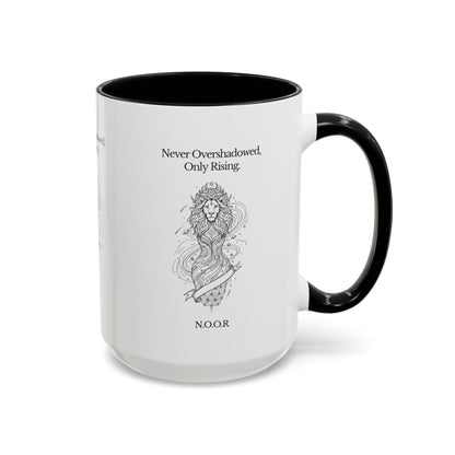 Personalized Girl Lion Accent Coffee Mug