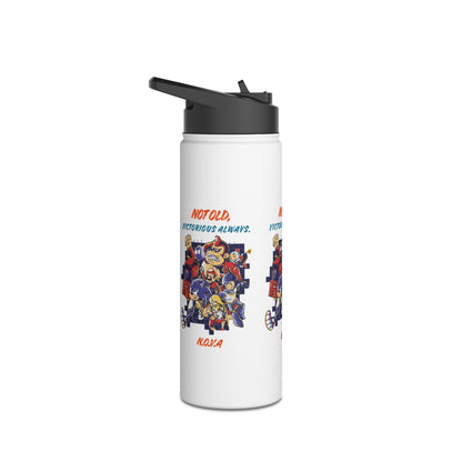 Personalized Initial Quote Cartoon Stainless Steel Water Bottle