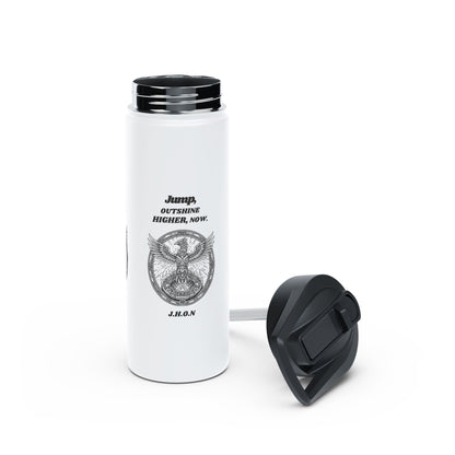 Personalized Initial Quote Eagle Wings Stainless Steel Water Bottle