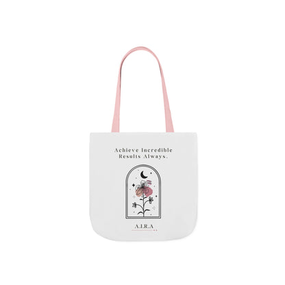 Personalized Initial Quote Floral Moon Canvas Tote Custom Name