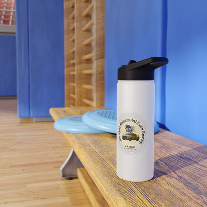 Personalized Initial Quote Horse Car Stainless Steel Water Bottle