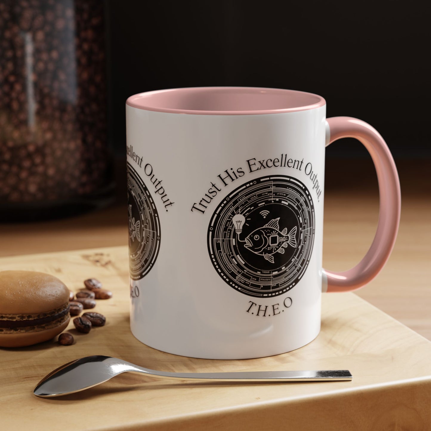 Personalized Spiritual Fish Accent Coffee Mug