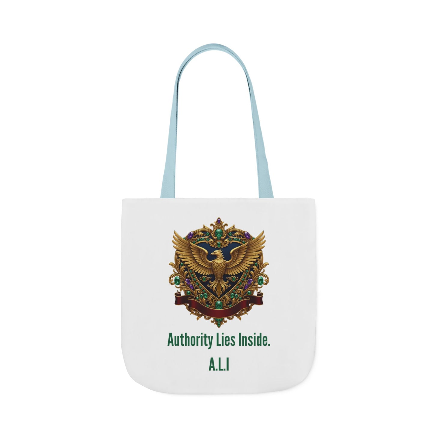 Personalized Initial Quote Eagle Wings Canvas Tote Custom Name