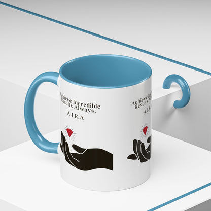 Personalized Initial Hand and Gem Accent Coffee Mug