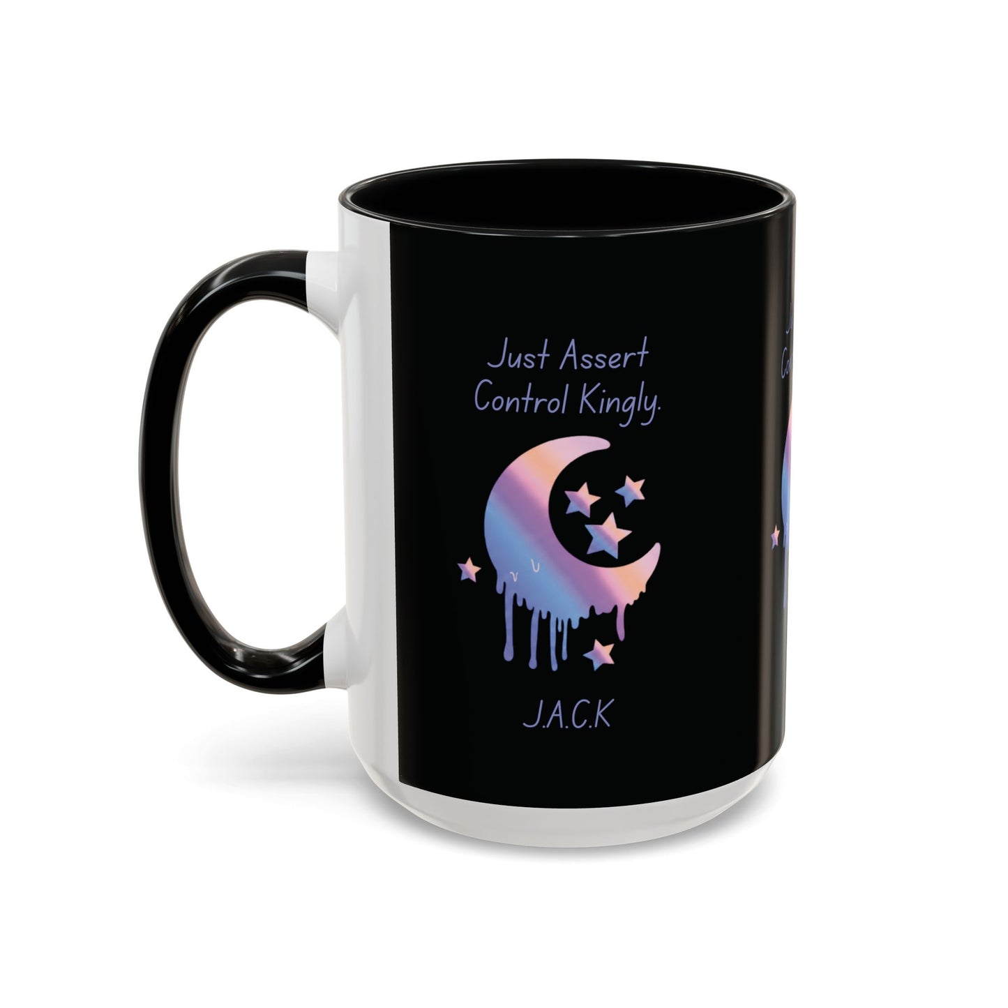 Personalized Moon Dripping Accent Coffee Mug