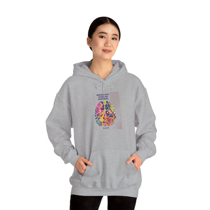 Personalized Brain Graphic Hooded Sweatshirt