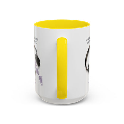 Personalized Initial Headphones Accent Coffee Mug