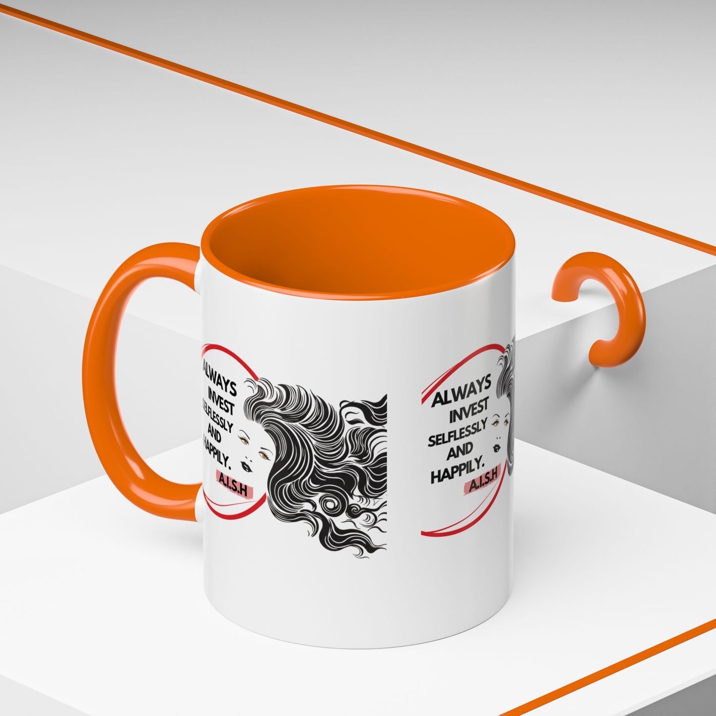 Personalized Inspirational Girl Accent Coffee Mug