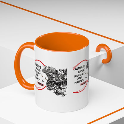 Personalized Inspirational Girl Accent Coffee Mug