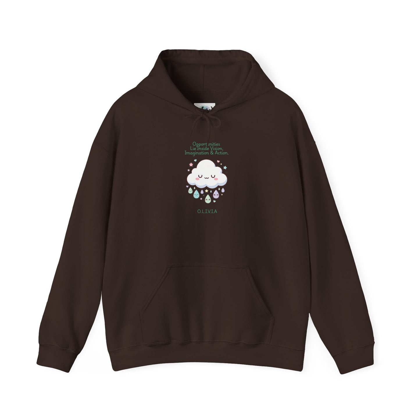 Personalized Cute Kawaii Cloud Hooded Sweatshirt