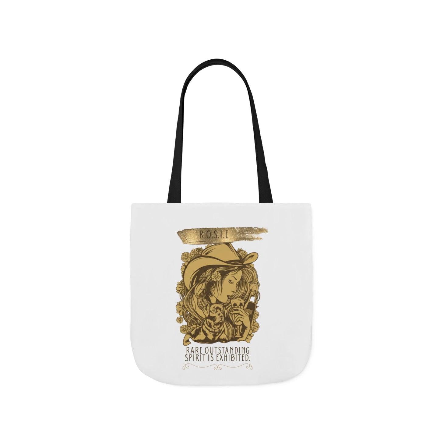 Personalized Initial Quote Golden Girl Canvas Tote Custom Name