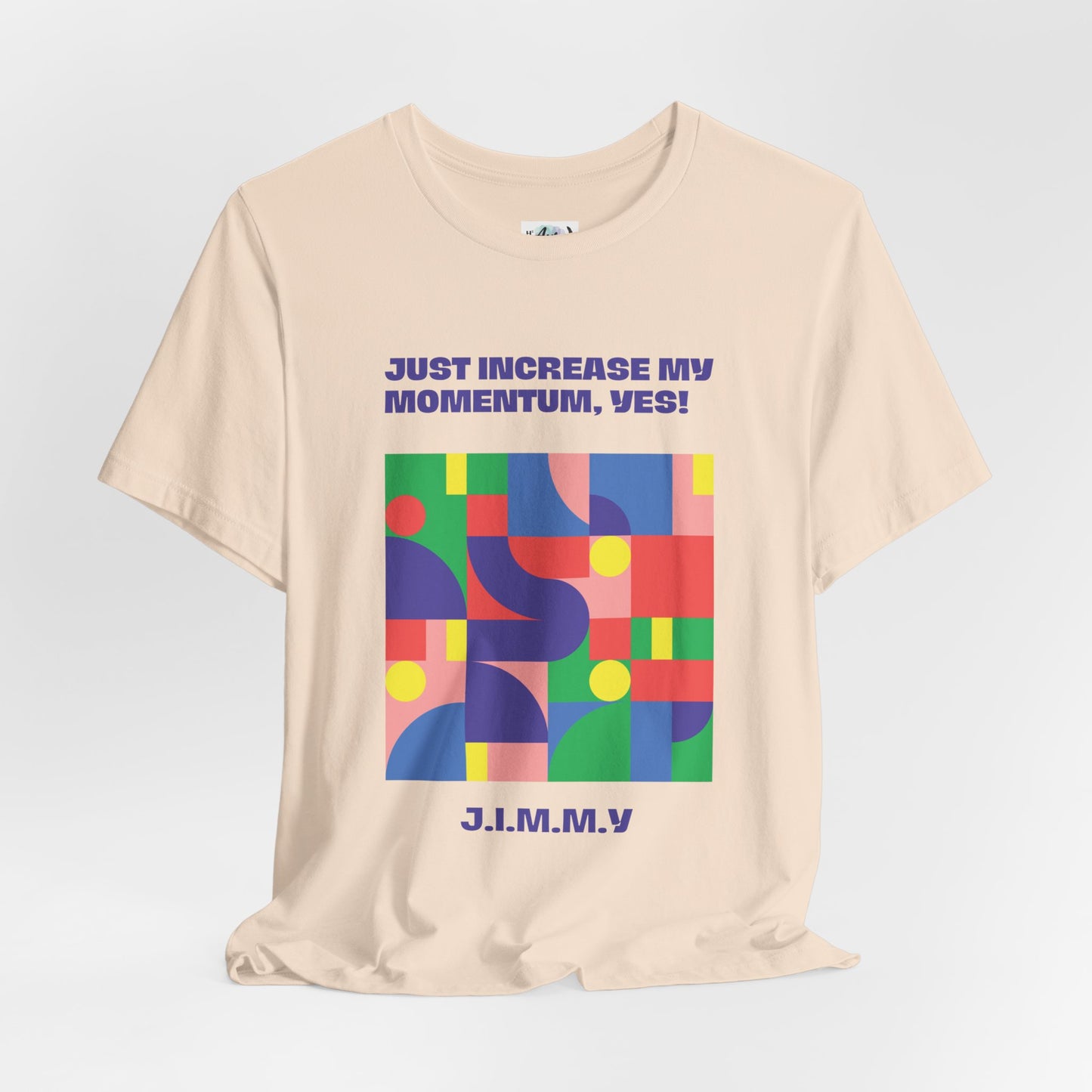 Personalized Momentum Graphic Colorful Geometric Design Tee