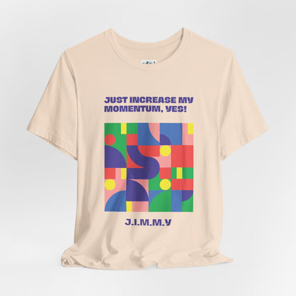 Personalized Momentum Graphic Colorful Geometric Design Tee