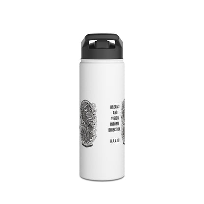Personalized Initial Quote Owl Vision Stainless Steel Water Bottle