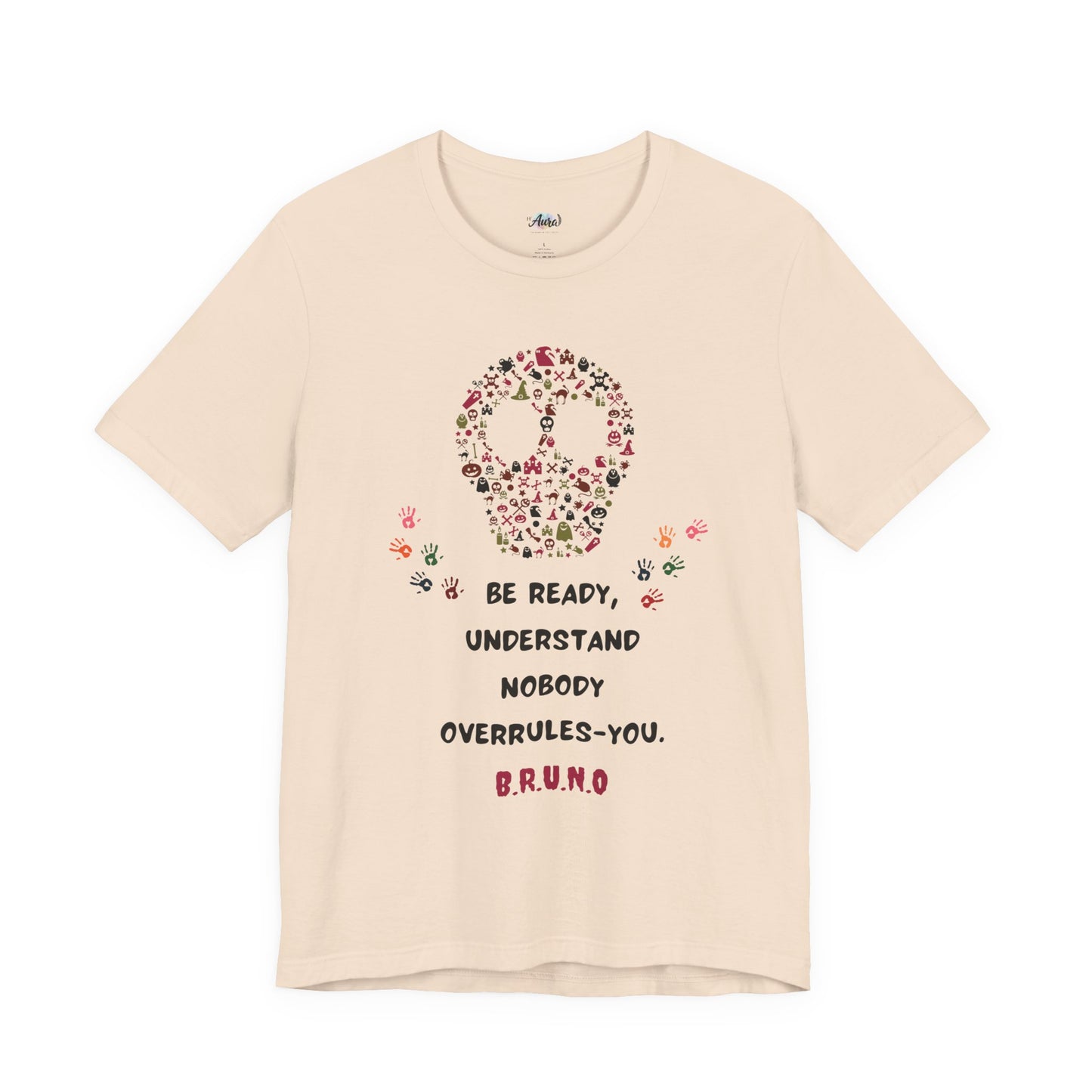 Personalized Peace Floral  and Skull Tee