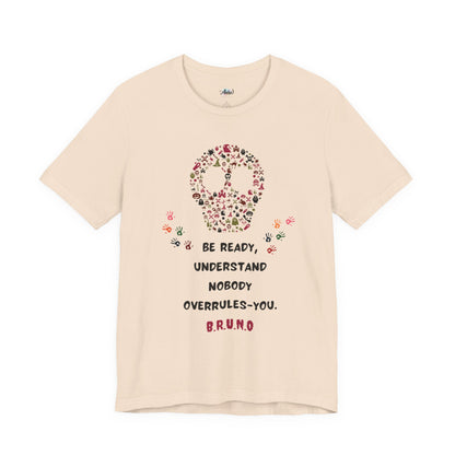 Personalized Peace Floral  and Skull Tee