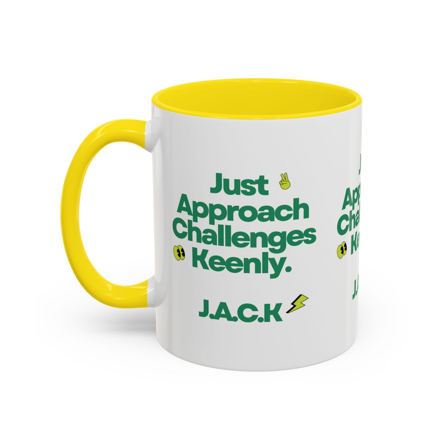 Personalized Simple Message Accent Coffee Mug