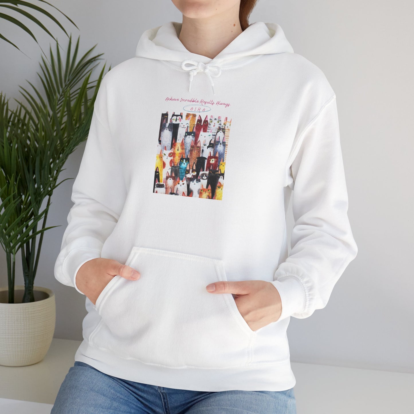Personalized Cat Collage Hooded Sweatshirt