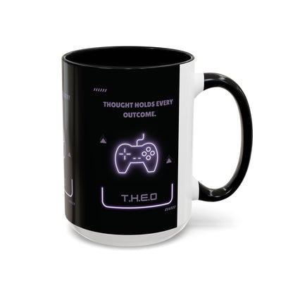Personalized Initial Game Controller Accent Coffee Mug