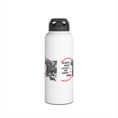 Personalized Initial Quote Inspirational Girl Stainless Steel Water Bottle