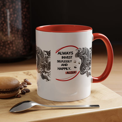 Personalized Inspirational Girl Accent Coffee Mug