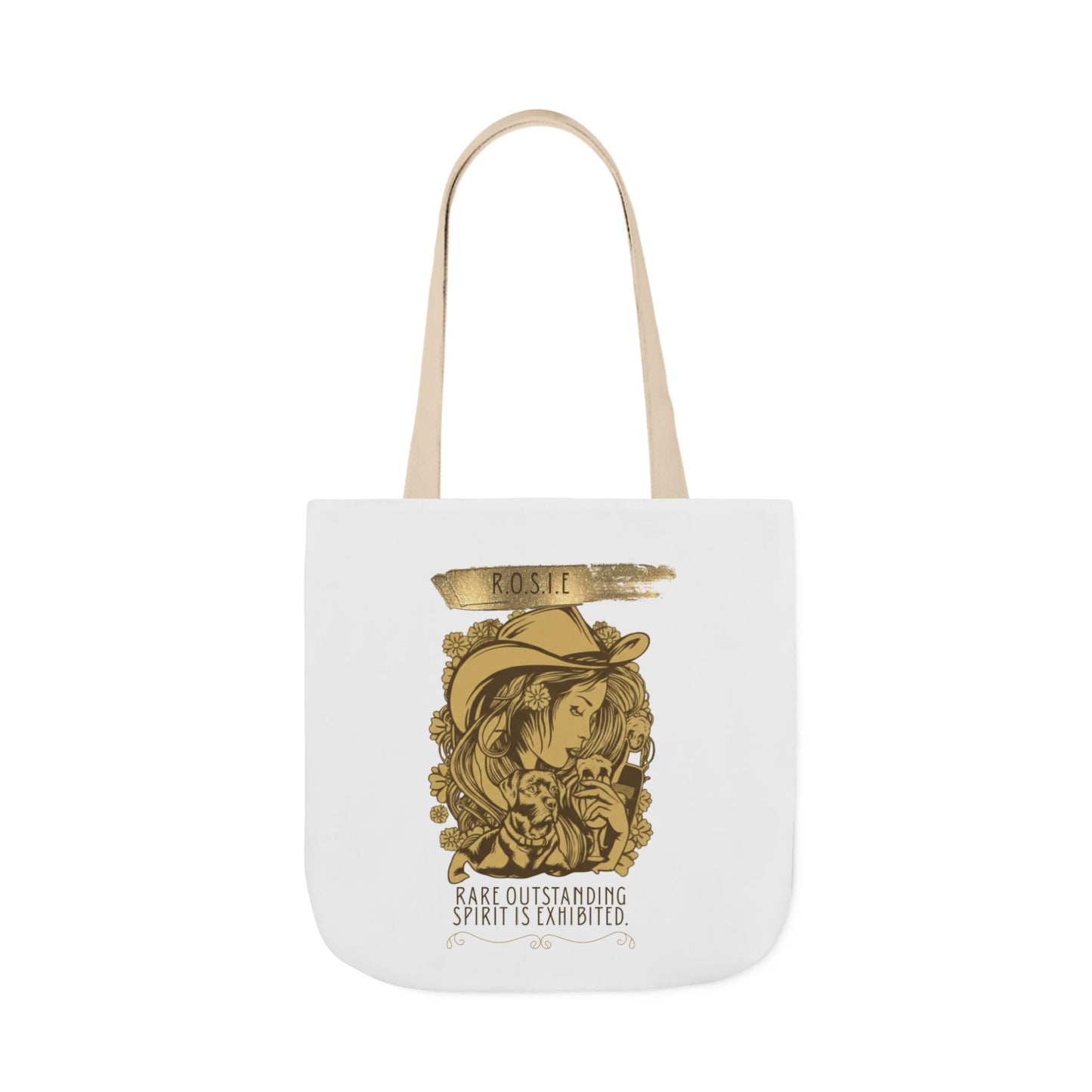 Personalized Initial Quote Golden Girl Canvas Tote Custom Name