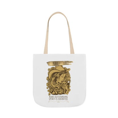 Personalized Initial Quote Golden Girl Canvas Tote Custom Name