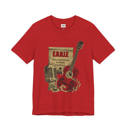 Personalized Music Vintage Microphone & Guitar Tee