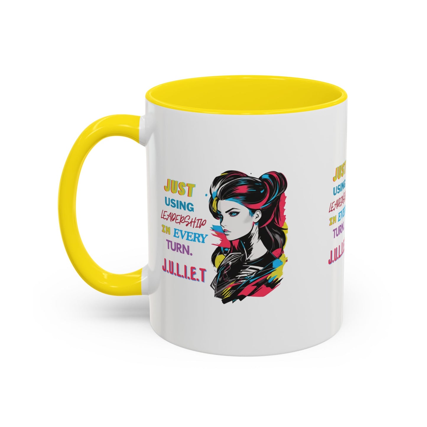 Personalized Vintage Girl Accent Coffee Mug