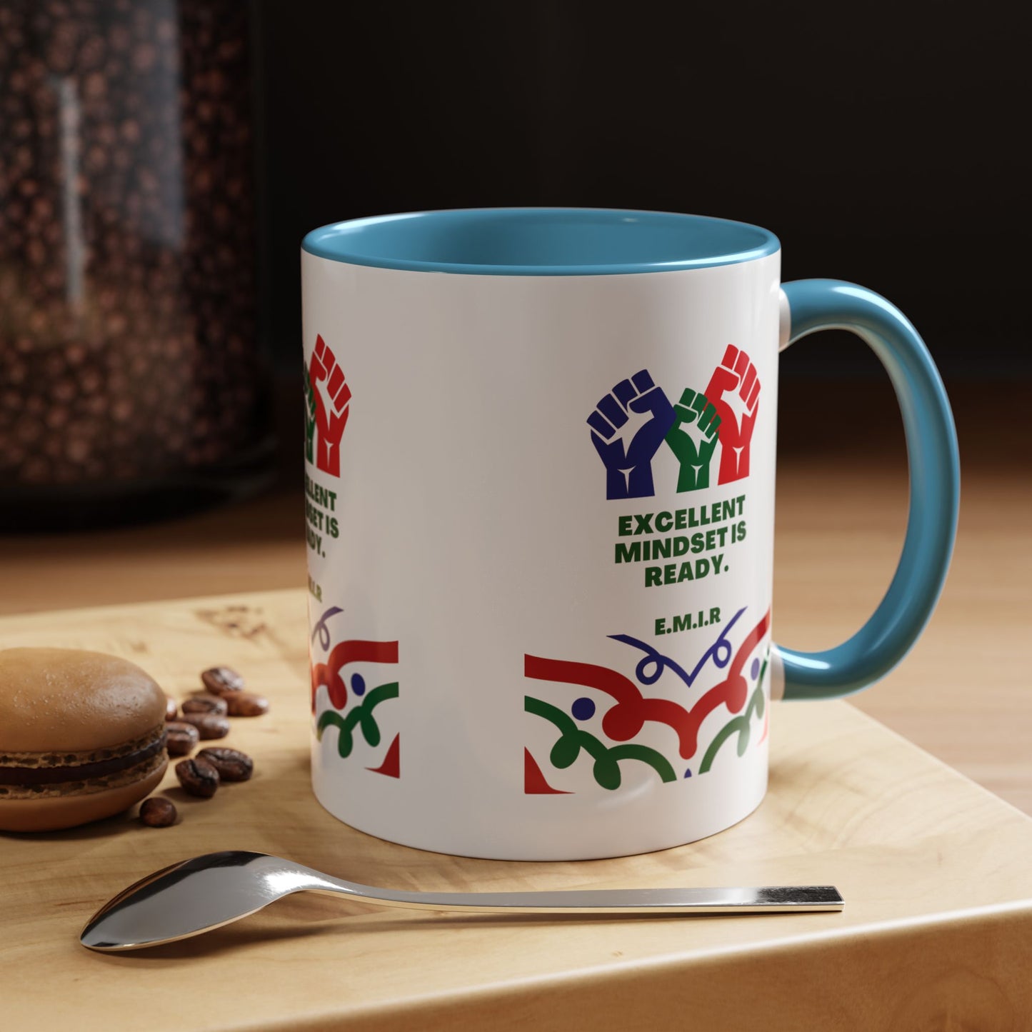 Personalized Initial Victory Accent Coffee Mug