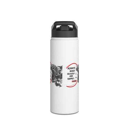 Personalized Initial Quote Inspirational Girl Stainless Steel Water Bottle
