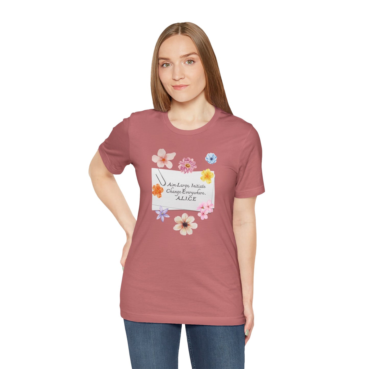 Personalized Floral Note Tee