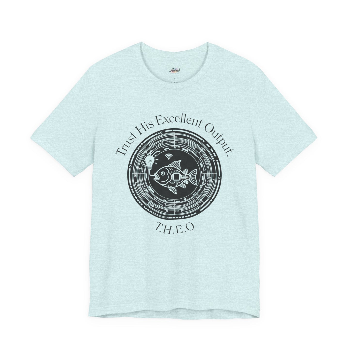 Personalized Spiritual Fish Circle Design Graphic Tee