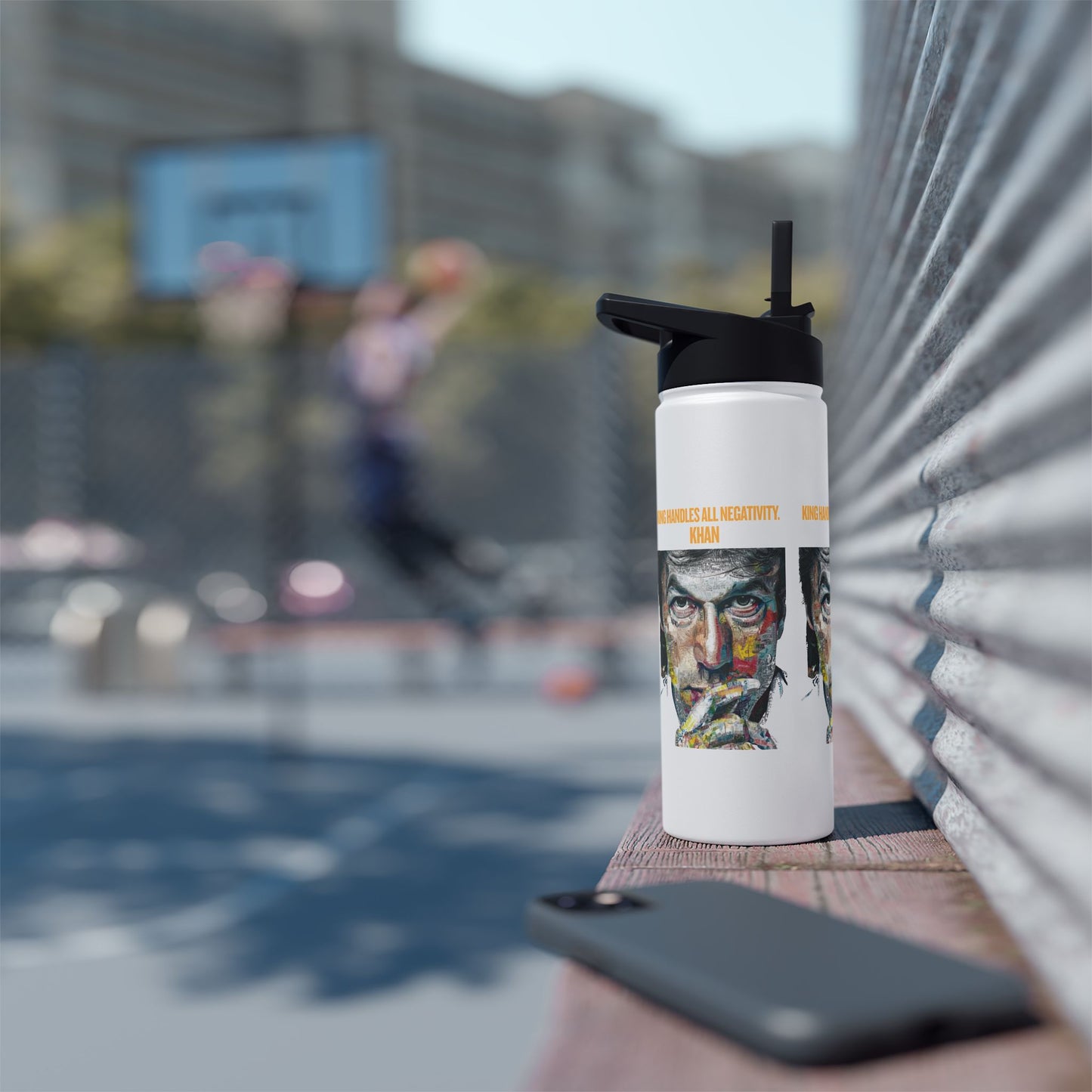 Personalized Initial Quote Khan Stainless Steel Water Bottle