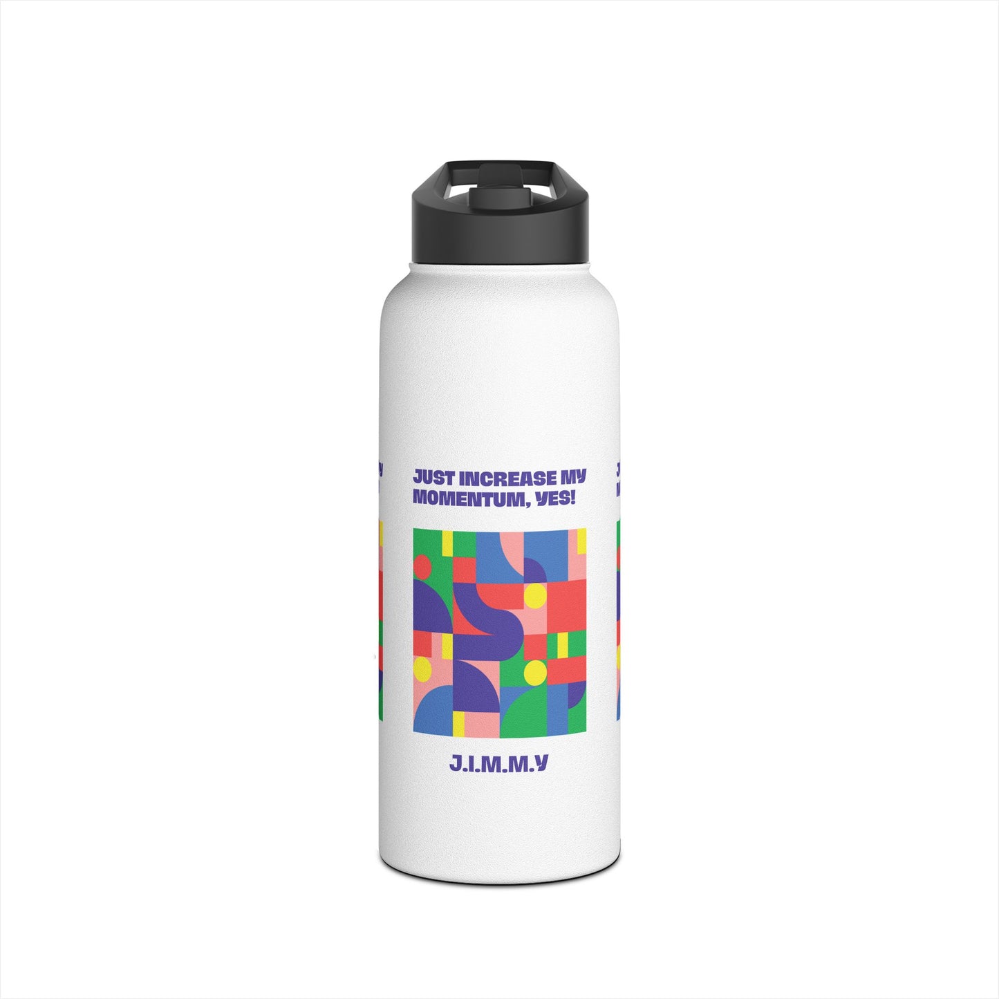 Personalized Initial Quote Colorful Momentum Stainless Steel Water Bottle