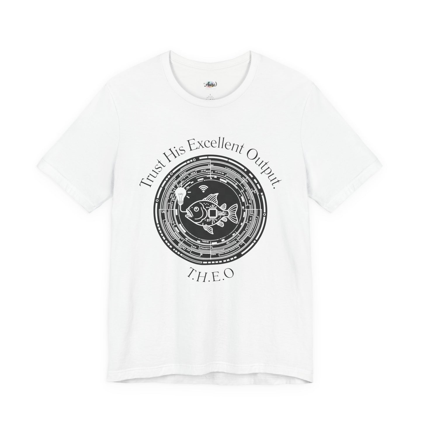 Personalized Spiritual Fish Circle Design Graphic Tee