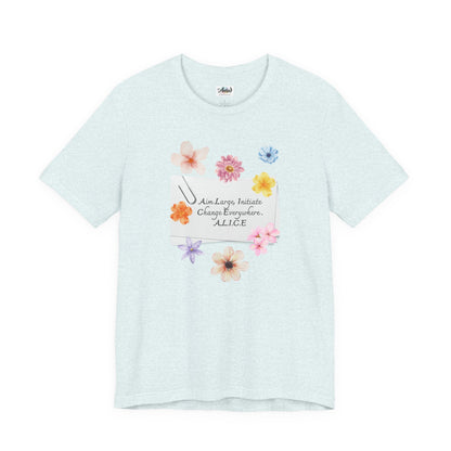 Personalized Floral Note Tee