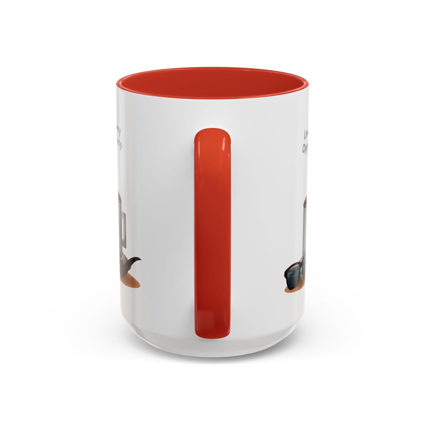 Personalized Initial Coffee and Sunglasses Accent Coffee Mug