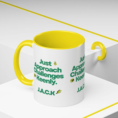 Personalized Simple Message Accent Coffee Mug