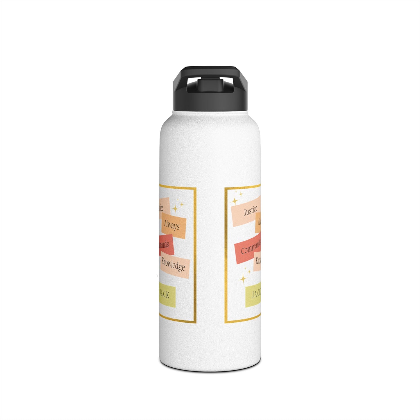 Personalized Initial Quote Patel Notes Stainless Steel Water Bottle
