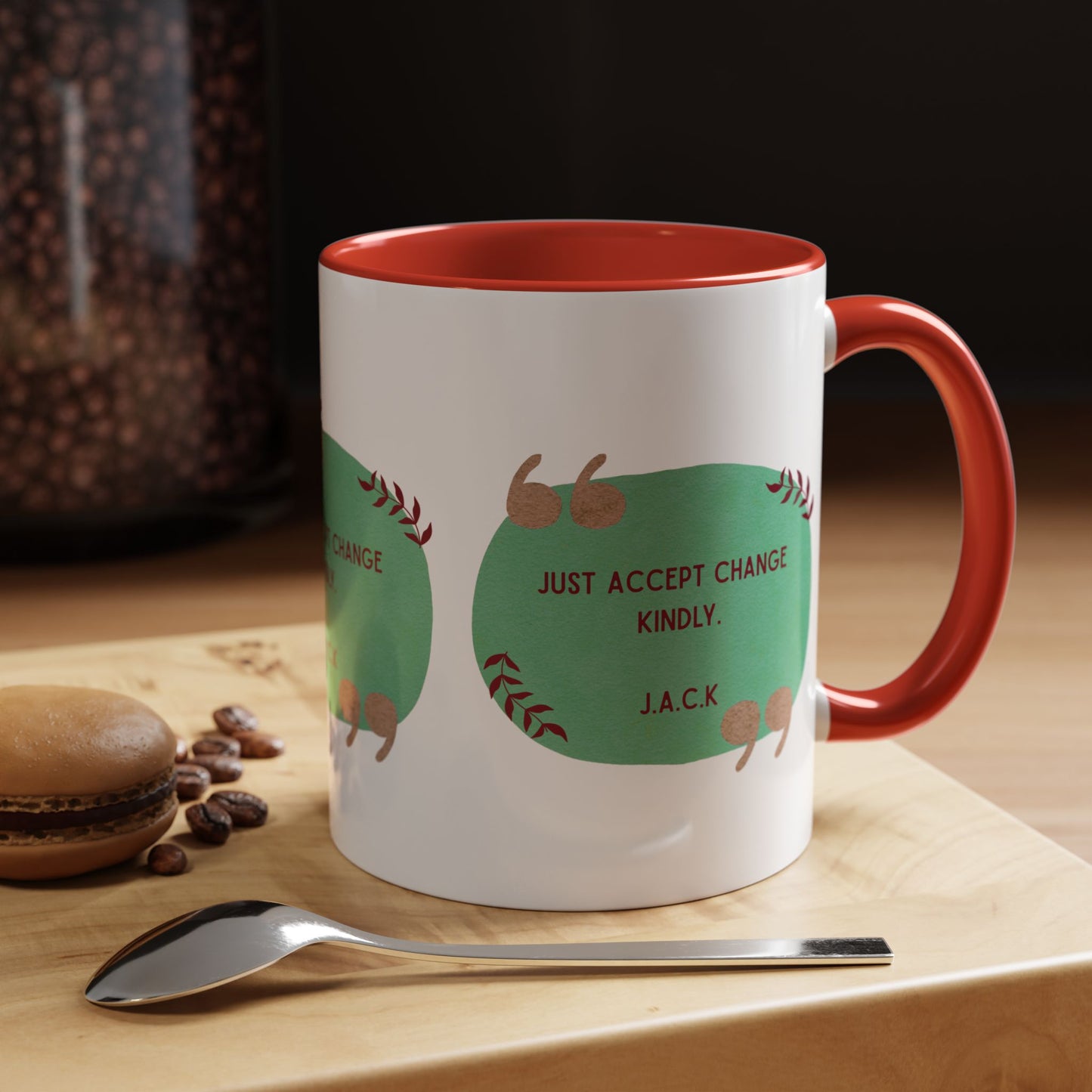 Personalized Note Box Accent Coffee Mug