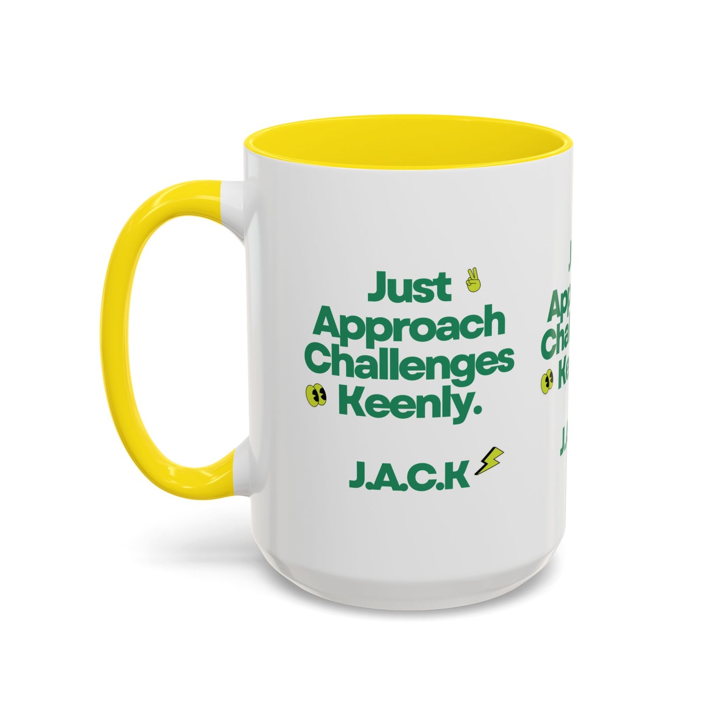 Personalized Simple Message Accent Coffee Mug