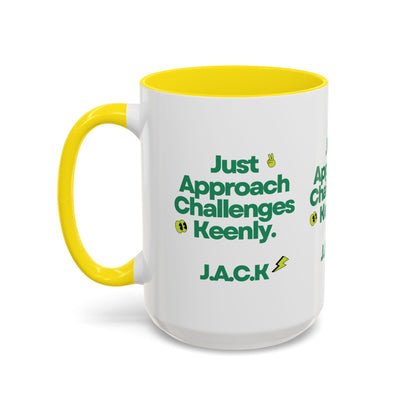 Personalized Simple Message Accent Coffee Mug