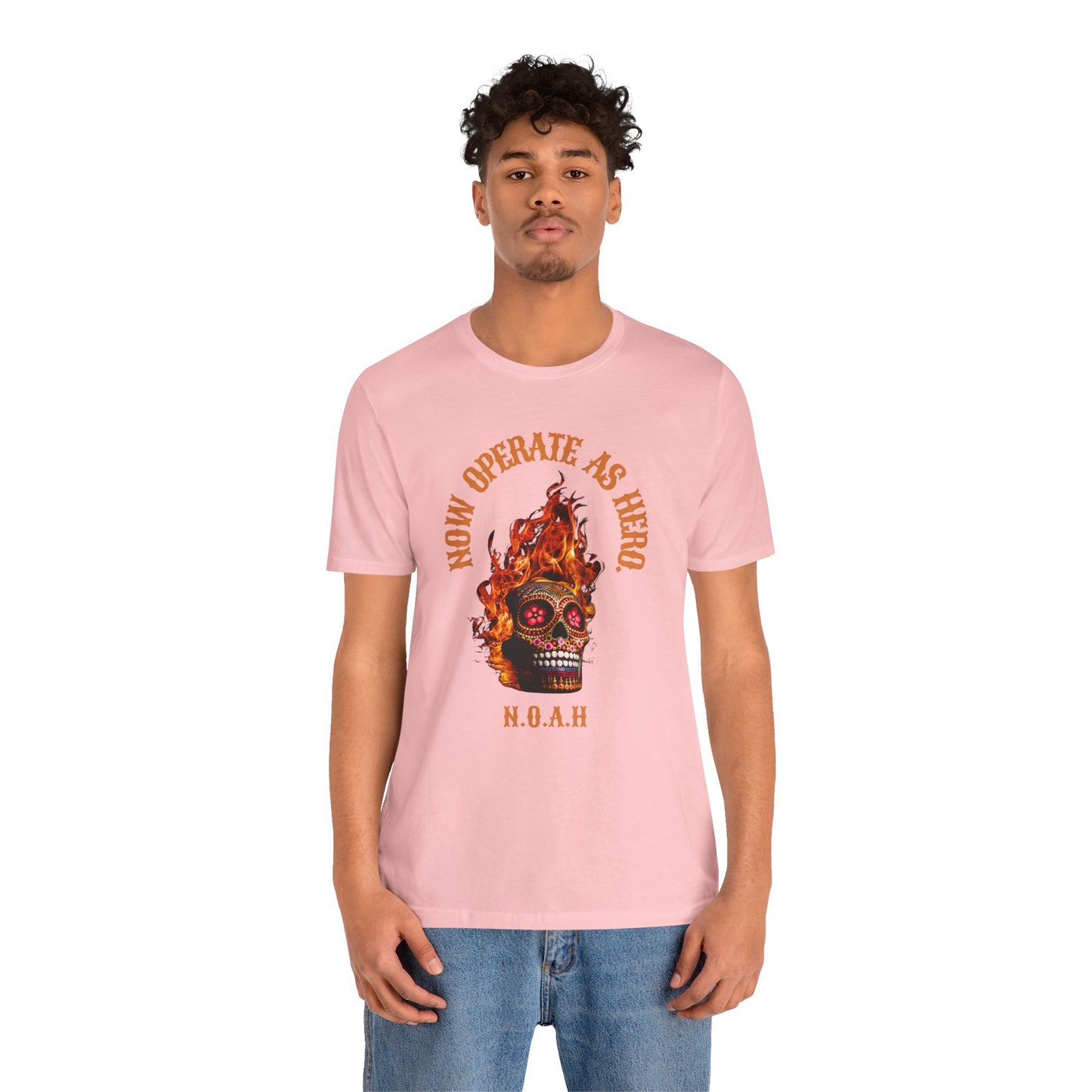 Personalized Fiery Skull Graphic Tee