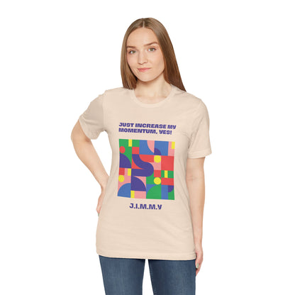 Personalized Momentum Graphic Colorful Geometric Design Tee