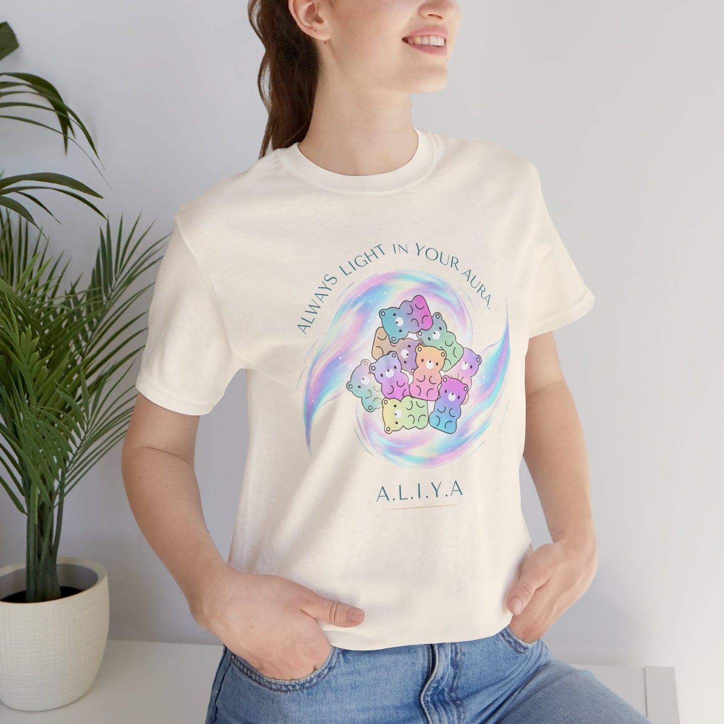 Personalized Pastel Teddy Heart Tee