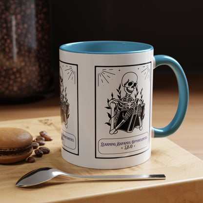 Personalized Initial Skeleton Accent Coffee Mug